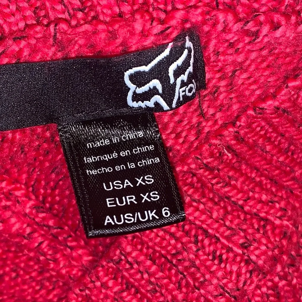 FOX RIDERS: Women’s Logo V Neckline Sweater - Size XS - Picture 8 of 10